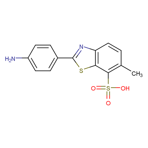2-(4-氨基苯基)-6-甲基苯并噻唑-7-磺酸（CAS：130-17-6）的特性和应用